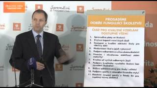 M.Chládek: 11 školských priorit ČSSD pro kvalitní vzdělání dostupné pro všechny - 2.9.2013