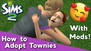 How to Adopt Townies in The Sims 2 (with Memories) - Children or Teens