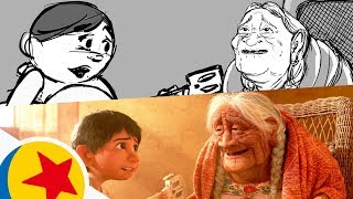Miguel Sings to Mamá Coco | Pixar Side by Side