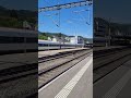 schnelle durchfahrt eines sbb icn rabde 500 beim bahnhof killwangen spreitenbach shorts