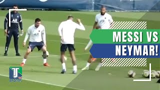 HIGHLIGHTS: Lionel Messi, Neymar, and Kylian Mbappe PLAYING keep away during PSG TRAINING Session