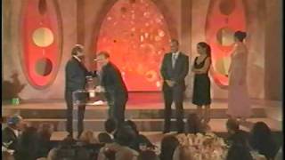 Daniel Day Lewis, Jack Nicholson (Robin Williams) Accepting Critics' Choice Award