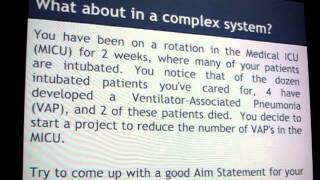 Lecture #1 (part 1 of 2) - Aim Statements, Process Maps