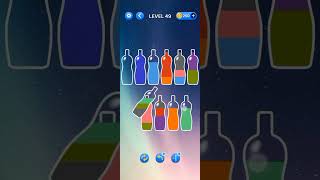 Level 49 Water Sortpuz Color Puzzle Shorts Gameplay #shortsvideo