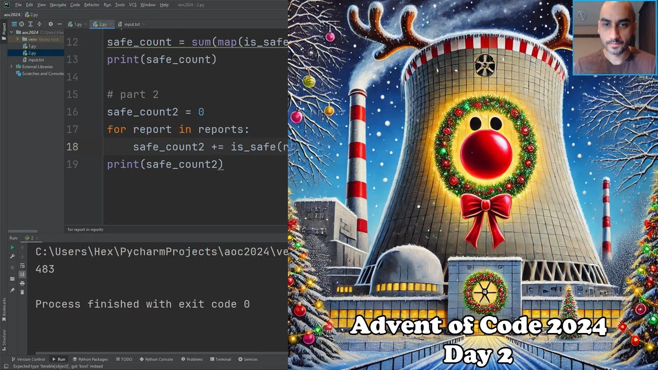 Advent Of Code 2024 Python Day 2 Youtube