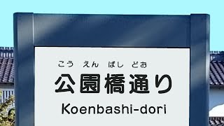 埼玉県春日部市　公園橋通り（県道）　車載