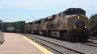 2022/04/01 【アメリカ 4重連 ダブルスタック】 ユニオンパシフィック鉄道 ダラス ユニオン駅 | Union Pacific: Cargo Train at Dallas Union