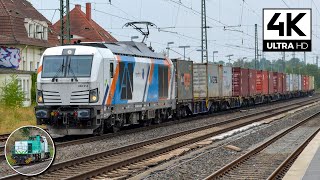 DUAL MODE VECTRON! | RheinCargo 248 014 met steentrein komt door Beckum-Neubeckum!