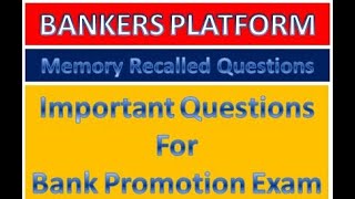 #MEMORYRECALLEDQUESTIONS#BANKPROMOTIONEXAM#INDIANOVERSEASBANK#IOB