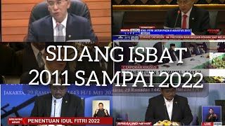 SIDANG ISBAT 1 SYAWAL/LEBARAN DARI 2011 SAMPAI 2022 #lebaran #ramadhan #sidangisbat #viral