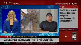 Zbulohet mozaiku i tretë në Durrës, arkeologu Luan Përzhita: Janë zbukuruar nga një vilë romake