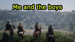 Two Cowboys One Horse - Red Dead Redemption 2 Funny Compilation