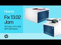 Clear a 13.02 Jam Error in Tray 1 | HP Color LaserJet Pro 4201, MFP 4301 Series | HP Support