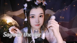 【ASMR Shine 124】Pull out your ears vigorously， Pour sago, mobile sand, ear-picking white noise