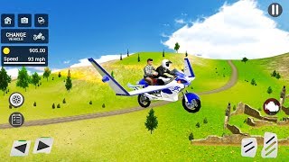 Flying Motorbike Simulator 2020 #2 - Taxi Bike Pilot Game - Android Gameplay