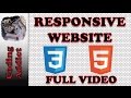 Responsive Website HTML5 and CSS3  - Full Video