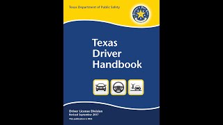[𝗢𝗨𝗧𝗗𝗔𝗧𝗘𝗗] Texas Driver Handbook - Audio - 2017