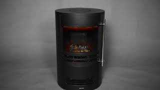 MOA Electric Fireplace - Stove - Freestanding - Black - ES189