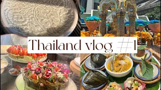 Thailand vlog#1/バンコク1のパワースポットエラワン廟/入国手続き/セラドン焼/おすすめのご飯屋さん/THE LOCAL/おすすめカフェ/お皿