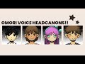 omori voice headcanons!