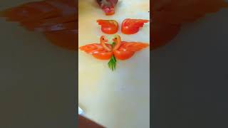 How to make tomato carving #carving #tomato #garnish #decoration #viral #shortvideo #subscribe