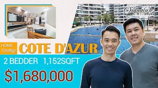 Cote D'Azur | Spacious 2-Bedder in D15 | $1.68M | 1,152 sqft | Singapore Home Tour | George \u0026 Marc