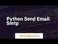 python send email smtp