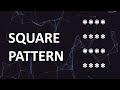 Square pattern in Java #CoolCoders
