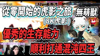 【新楓之谷 - 從零開始的虎影之路５】小小虎影再次提升💪８Ｋ虎影順利通過混沌貝倫！隱身太好用啦🔥混沌四王全數搞定😎最後附上機體面板 無萌獸【Rui】