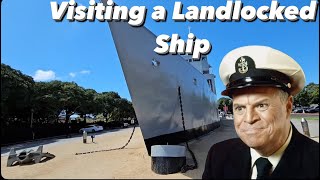 Submarine Cod Visits USS Recruit: Landlocked Ship