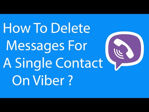 Android App: How To Delete Messages For a Single Contact on Viber ? Android App: How To Delete Messages For a Single Contact on Viber ?
