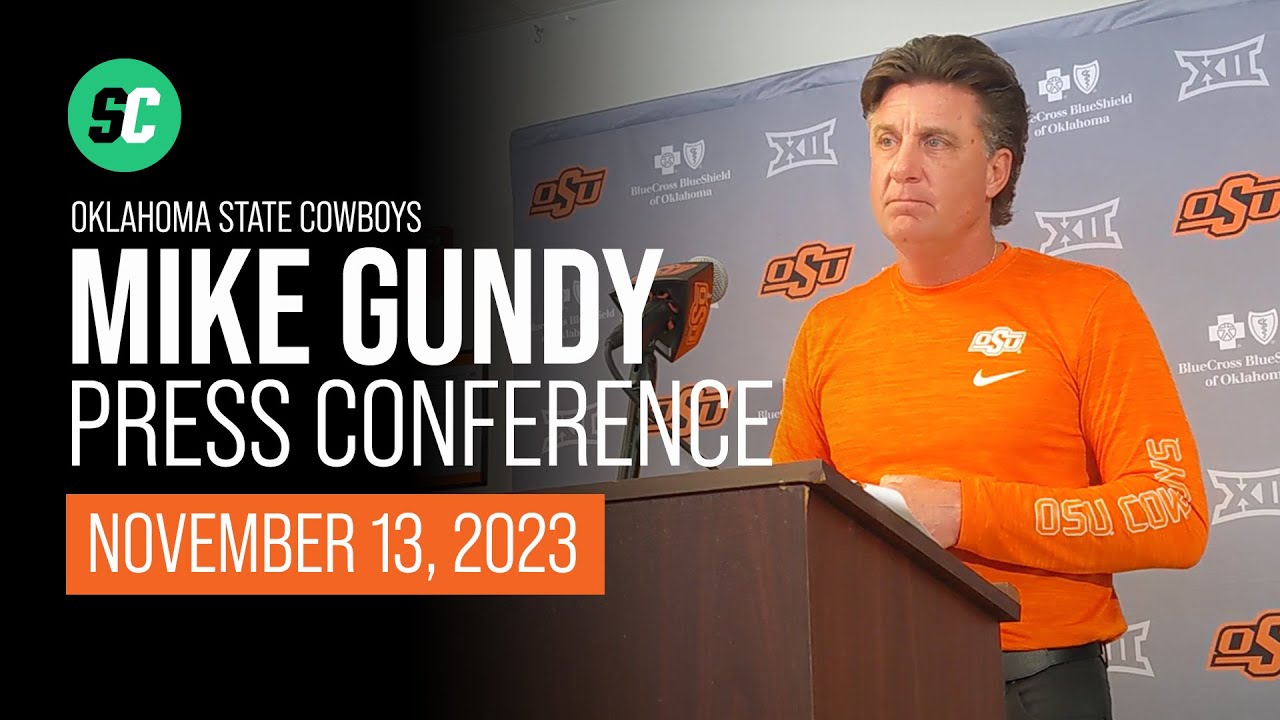 Oklahoma State Football Coach Mike Gundy's Press Conference Before ...