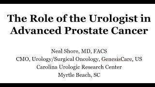 Weill Cornell Urology - Grand Rounds: Dr. Neal D. Shore