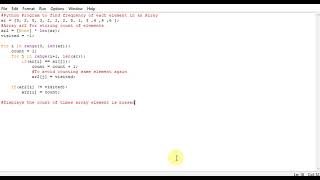 Python Program to find frequency of each element in an Array