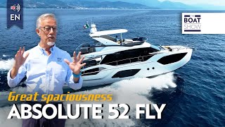 [ENG] NEW ABSOLUTE 52 FLY - Motor Yacht Review - The Boat Show