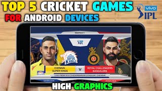 Top 5 high graphics cricket games for android|in Hindi|
