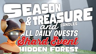 Season \u0026 Treasure Candles and Daily Quests | Hidden Forest | SkyCotl | NoobMode