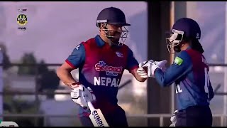 Nepal Vs Oman Dipendra Singh Airee Finishing Moments #nepalvsoman#cricketmatch#dipendra#singh#airee