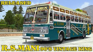 90's Vintage King R.S.MANI Bs6 Tamilnadu Private Bus Mod For Bus Simulator Indonesia #bussid #bus