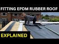 DIY How to Install an EPDM Rubber Roof On A Garden Room