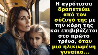 Αγρότισσα δραπετεύει από τον σύζυγό με την κόρη,επιβιβάζεται στο πρώτο τρένο,όταν ηλικιωμένη γυναίκα