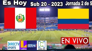 Perú vs. Colombia en vivo, donde ver, a que hora juega Perú vs. Colombia Sub 20 - 2023