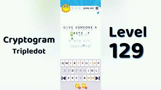 Cryptogram Tripledo Level 129 Solutions 🧩 | Logic Puzzle Game | Mini Boss