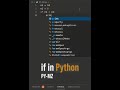 if in Python | Python tutorial for beginners
