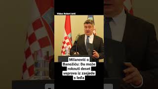 Milanović o Banožiću: Da može roknuti deset veprova iz zasjede s leđa #shorts