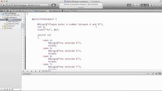 Objective C Tutorials 25 Switch Statement