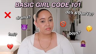 GIRL CODE RULES EVERY GIRL SHOULD FOLLOW! *girl code 101*