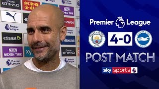 'Man City's quality was the difference' | Pep Guardiola Post Match | Man City 4-0 Brighton