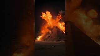 💥 The Great Pyramids in Flames! Shocking Explosion Rocks Egypt! 💥  #pyramids  #whatif