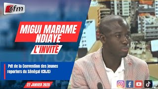 l´invite d´infos matin | Migui Marame NDIAYE, Pdt de la Convention des jeunes reporters du Sénégal